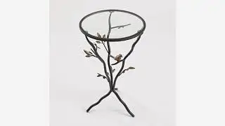 InnerSpace Luxury Products Glass Bird Table