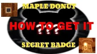 PIGGY MAPLE DONUTS SECRET BADGE  HOW TO GET IT(Roblox Piggy)