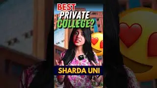 Sharda University 1-Minute Review| Best Private college?😍 #jee #btech #sharda #jeemains