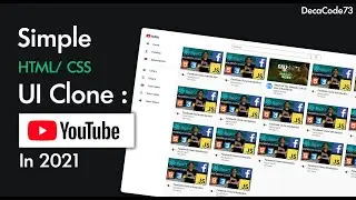 Build a YouTube UI clone in HTML & CSS in 2021 for Absolute Beginners