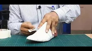 Shoe Designing Part One, Masking of a shoe Last. Taping of a Shoe last.