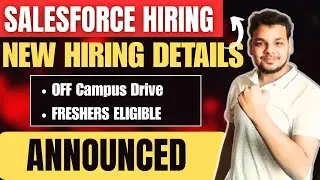 Salesforce Biggest Hiring Drive | Off Campus Drive | Fresher Jobs | Latest IT Jobs | EA , Metlife