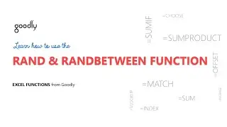 RAND & RANDBETWEEN Functions in Excel