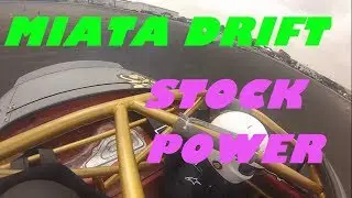 Miata Drifting Practice RAW | Stock Power | Welded Diff | DRIFT UNITED OBERMEHLER