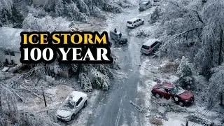100 Year Ice Storm Record Cold and Blizzard Infrastructure Failure