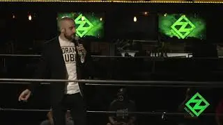 EXCLUSIVE: Drama King Matt, fka Aiden English, addresses the Chicago crowd before going live on FITE