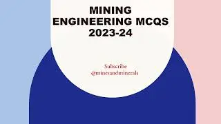 MINING ENGINEERING MCQs 2023-24