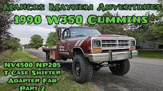1st Gen Cummins NV4500 NP205 T Case Shifter Adapter Part 2