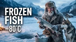 Ice Fishing at –80°C | Old Man’s Frozen Survival Life