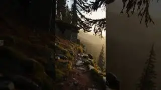 Misty Mountain Trail Reveals Ancient Ruins 🏔️🕯️ POV