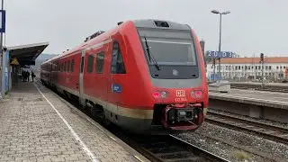 Mit der Br 612 als RE 30 von Nürnberg Hbf nach Bayreuth Hbf in der 1. Klasse und mit 160 km/h