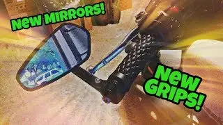 Bar End Mirrors & New Grips| Kawasaki Vulcan S | Install Video