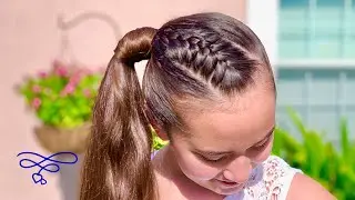 French Braid Side Ponytail