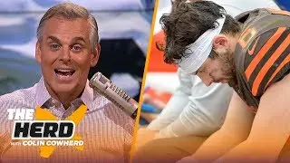 Colin reacts to Browns' Week 1 drubbing & Antonio Brown signing with Patriots | NFL | THE HERD