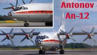 UP-CLOSE Antonov An-12 (UR-CAJ) LANDING+ TAXI at Charlotte Douglas Int'l Airport | October 5, 2024 |