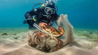 Choice🦀 Crab Buried Too Deep! | POV Underwater Discovery