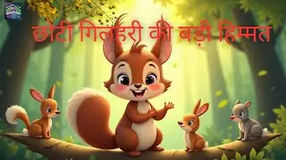 डर मत! खुद पर भरोसा रखो 🐿️ | Cute Jungle Animal Motivational Story for Kids | Hindi Story