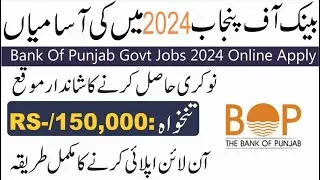 Bank of Punjab BOP Jobs 2024, govt jobs 2024