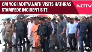 Hathras News | CM Yogi Adityanath Visits Hathras Stampede Incident Site Beside NH-34