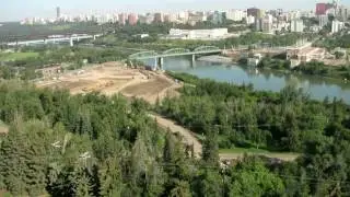 Walterdale Bridge - Queen Elizabeth Park Road construction