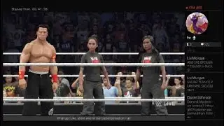 WWE 2K25 - John Cena, Kristen Li & Tara Strong vs. Alameda Slim - Handicap Match