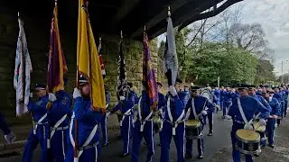 Light of Foot Memorial parade 2025 - Bridgeton No Surrender Flute Band
