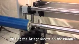 Using a Bridge Sleeve to mount a Seamless Flexographic In-the-Round Plate.