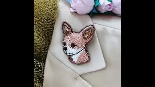 Чихуахуа брошь. Chihuahua Brooch Pin. Dog Lover Enamel Lapel Pin Brooch. Gift.