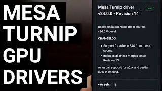Введение в специальные драйверы графических процессоров Qualcomm Adreno и Mesa Turnip | Где скачать?
