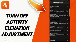 How To Turn Off Activity Elevation Adjustment On Strava App 2025