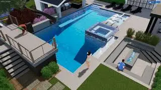 Ultimate Backyard & Swimming Pool | Ross Project by Unique Companies | Custom Pool & Landscape