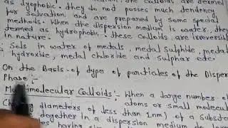 Multimolecular, macromolecular, and associated colloid