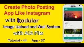 Create an App like Instagram | Image Upload System, Bio and Wall Feature