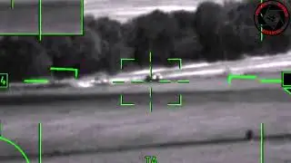 New Ka-52M destroyed a ukrainian armored vehicle with a 