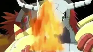 Veemon Armor Digivolve To...Flamedramon, The Fire Of Courage