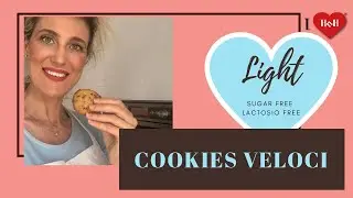 COOKIES CON GOCCE DI CIOCCOLATO SENZA ZUCCHERO-SENZA LATTOSIO-LIGHT by Stefania Erba