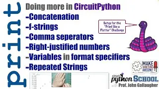 Печать &mdash; больше возможностей с оператором печати Python (CircuitPython School)