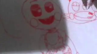 How to draw Mangle with Toy Chica.
