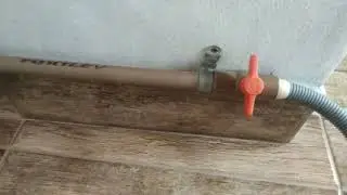 TANQUINHO - Como usar  registro para drenar a água?