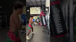 TMT prodigy Joseph Brown is working in the lab! #boxing #heavybag #tmt #viralvideo  #boxing