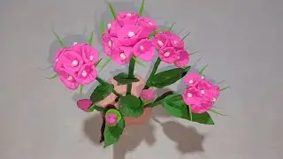 How to make aesthetic clay flower || ক্লে দিয়ে নান্দনিক ফুল কীভাবে তৈরি করবেন🌸🌸