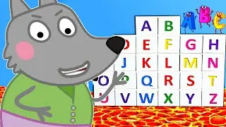 ABC Learn English Alphabet with Pug Family and Hamster | Wolfoo Cartoon for Kids