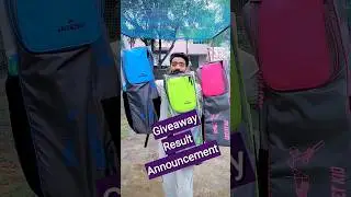 Big Update! 3 Cricket Kits Giveaway🤩 | 2 Days Left in Giveaway Result #shorts #cricket #giveaway