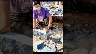 Cutting Marble Process | Stonemason Work #craft #work #craftman