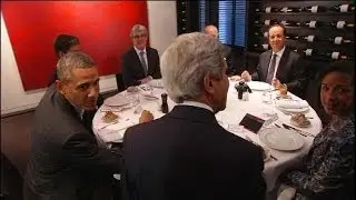 Obama d&icirc;ne avec Hollande au restaurant parisien 