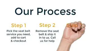 Seat Belt Repair - Single Stage Repair Service Information.