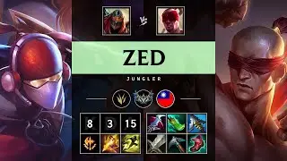 Zed Jungle vs Lee Sin - TW Challenger Patch 25.18