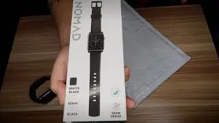 Nomad Rugged Strap Matte Black band for Apple Watch 42mm