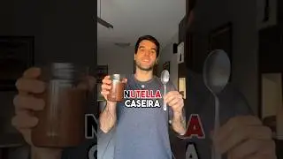 Nutella Caseira #nutella #avela  #receitasaudavel #receitafit #nutricionista #lanche #frutas