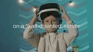 How will a wait command in a script be affected if wait is disabled on the server